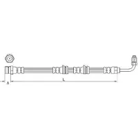 METZGER Autoteile Bremsschlauch [Hersteller-Nr. 4111087] für Audi