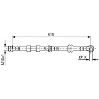 Bosch Bremsschlauch 1 987 481 088