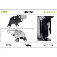 Valeo Wischermotor 582668 hinten für PORSCHE