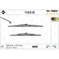 SWF Wischblatt beidseitig 116310