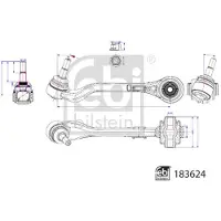 FEBI BILSTEIN Lenker, Radaufhängung 183624