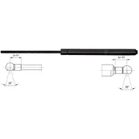 METZGER 2110534 Gasfeder Heckklappendämpfer für HONDA CIVIC VIII Hatchback (FN, FK) 640mm