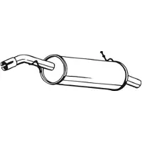 Bosal Endschalldämpfer 135-137