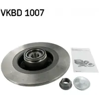 Skf Bremsscheibe VKBD 1007 hinten, voll, 1 Stück