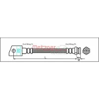 METZGER Bremsschlauch 4114749