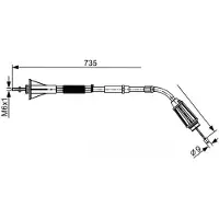 Bosch Seilzug, Feststellbremse 1 987 482 554