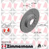 ZIMMERMANN Bremsscheibe SPORT Z 110.2213.52