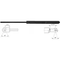 METZGER Gasfeder Motorhaubendämpfer 715mm für BMW 7 (E65, E66, E67) 160N 2110363