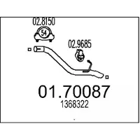 MTS Abgasrohr 01.70087