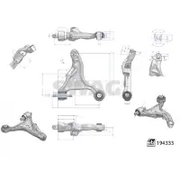 SWAG 33 11 1585 Querlenker Vorne Rechts für VOLVO V70 II (285)