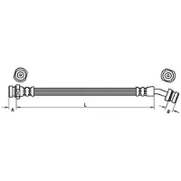 METZGER Bremsschlauch 4110833