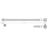METZGER Autoteile Bremsschlauch [Hersteller-Nr. 4111626] für Vauxhall, Opel