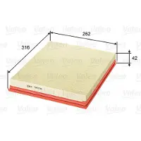 Valeo Luftfilter 585038 für Renault Opel Jeep Trucks Master II Movano A
