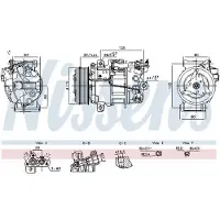 Nissens Kompressor, Klimaanlage ** FIRST FIT ** 891042