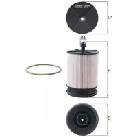 MAHLE ORIGINAL Kraftstofffilter MAHLE KX569D