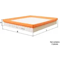 Knecht Luftfilter MAHLE LX 1264/S