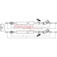 METZGER Seilzug, Feststellbremse 10.5371