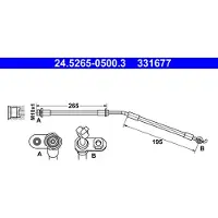 Ate Bremsschlauch [Hersteller-Nr. 24.5265-0500.3] für Toyota