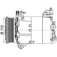 MAHLE ORIGINAL Kompressor Klimaanlage ACP 1357 000P für Volvo Ford Land Rover V60 I S-Max