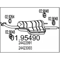 MTS Endschalldämpfer 01.95490