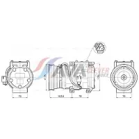 AVA Clever Choice Kompressor, Klimaanlage TOAK798