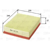 Valeo Luftfilter 585124 für Land Rover Range I Discovery II Freelander