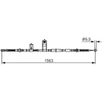 Bosch Seilzug, Feststellbremse [Hersteller-Nr. 1987482897] für Mazda