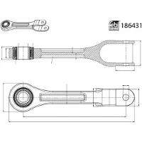 FEBI BILSTEIN Stange/Strebe, Stabilisator 186431