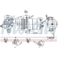 Nissens Kompressor, Klimaanlage ** FIRST FIT ** 890794