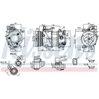 Nissens Kompressor, Klimaanlage ** FIRST FIT ** 891097