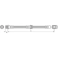 METZGER Bremsschlauch 4110888