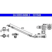 Ate 24.5265-0498.3 Bremsschlauch