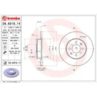 Brembo Bremsscheibe 08.6918.11