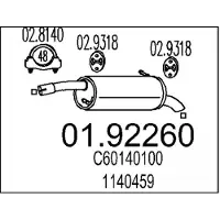MTS Endschalldämpfer 01.92260