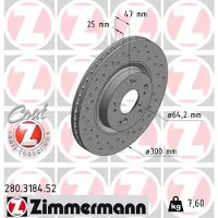 ZIMMERMANN Bremsscheibe SPORT Z 280.3184.52