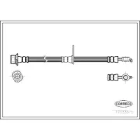 CORTECO Bremsschlauch ERSTAUSRÜSTERQUALITÄT [Hersteller-Nr. 19033075] für Toyota