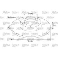 Valeo Bremsscheibe [Hersteller-Nr. 675405] für Citroën, Peugeot