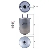 MAHLE ORIGINAL Kraftstofffilter MAHLE KL 752/5D