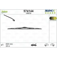 Valeo SILENCIO Scheibenwischer Wischblatt passend für MERCEDES-BENZ E-Klasse Limousine (W210) 630mm