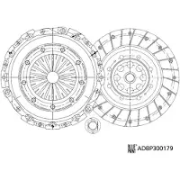 Blue Print Kupplungssatz Kupplung passend für PEUGEOT 307 (3A/C) ADBP300179