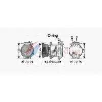 Ava Cooling Kompressor, Klimaanlage DWAK071