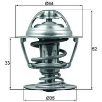 MAHLE ORIGINAL Thermostat, Kühlmittel TX 173 88D