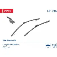 Denso Wischblatt Flat Blades DF-245, 600/380mm, Vorne, 2 Stück