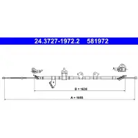 Ate Seilzug, Feststellbremse 24372719722 für TOYOTA
