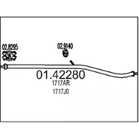 MTS Abgasrohr 01.42280