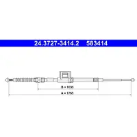 Ate 24.3727-3414.2 Seilzug, Feststellbremse