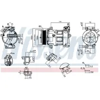 Nissens Kompressor, Klimaanlage ** FIRST FIT ** 891260