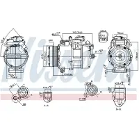 Nissens Kompressor, Klimaanlage ** FIRST FIT ** 890012