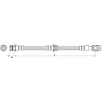 METZGER 4111474 Bremsschlauch Vorne Links Vorne Rechts für VW Golf VI Variant (AJ5) Beetle Schrägheck (5C1, 5C2) Jetta IV (162, 163, AV3, AV2)