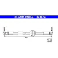 Ate 24.5104-0485.3 Bremsschlauch